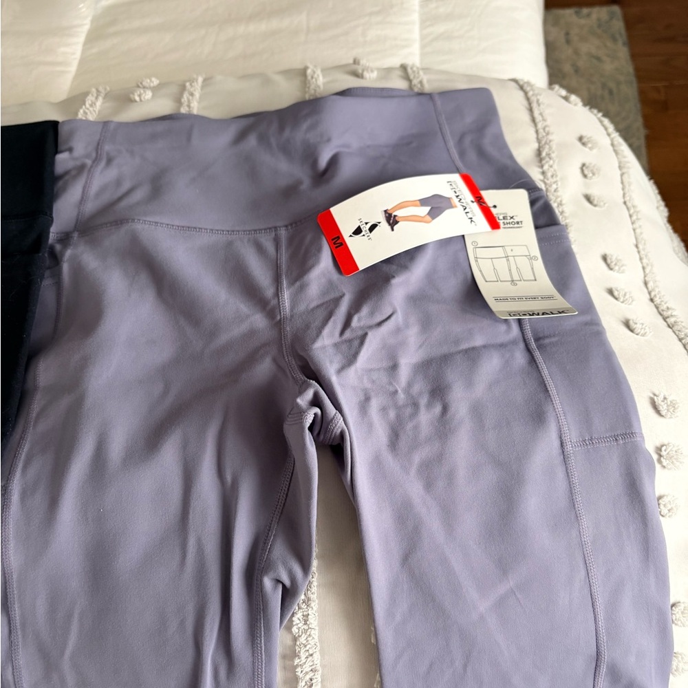 NWT Skechers Athletic Shorts Purple and Black Performance Wear - Picture 3 of 3